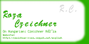 roza czeichner business card